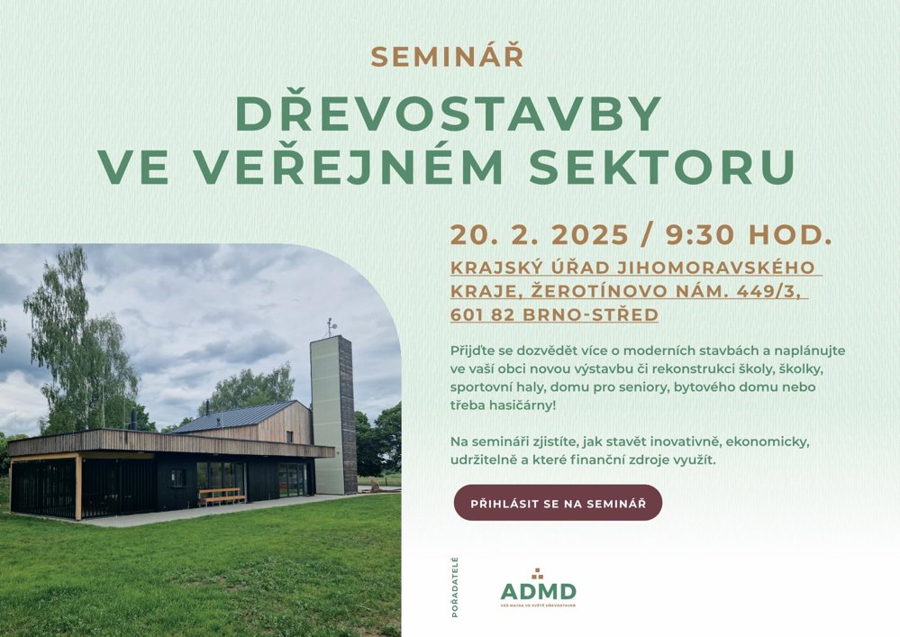 Seminář: Dřevostavby ve veřejném sektoru