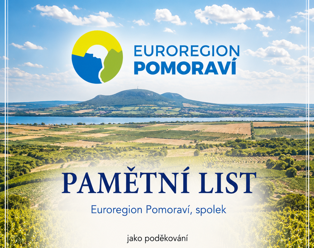 Poděkování Haně Potměšilové za dlouholetou činnost v Dozorčí radě Euroregionu Pomoraví