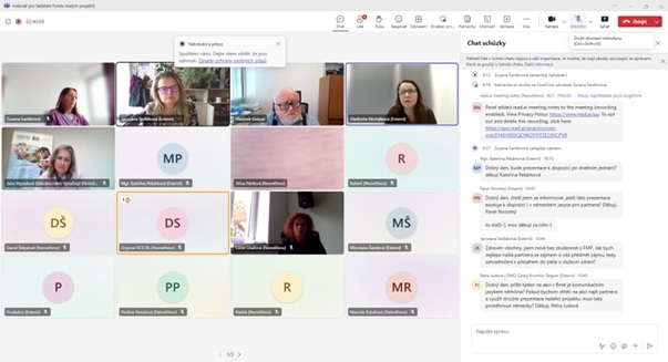 Proběhl třetí on-line webinář pro žadatele FMP Interreg Rakousko – Česko