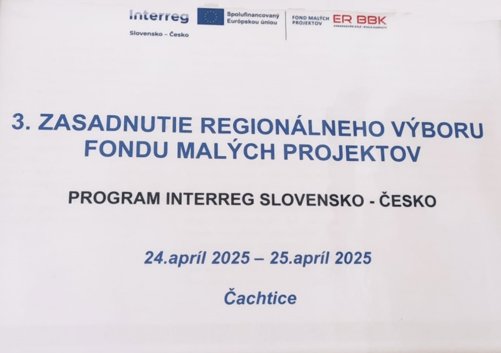 3. zasedání Monitorovacího výboru FMP Slovensko–Česká republika Interreg 2021+