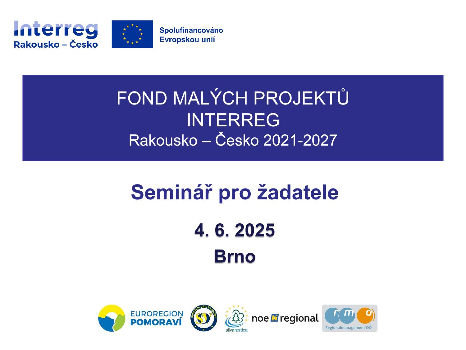 Prezentace Fondu malých projektů