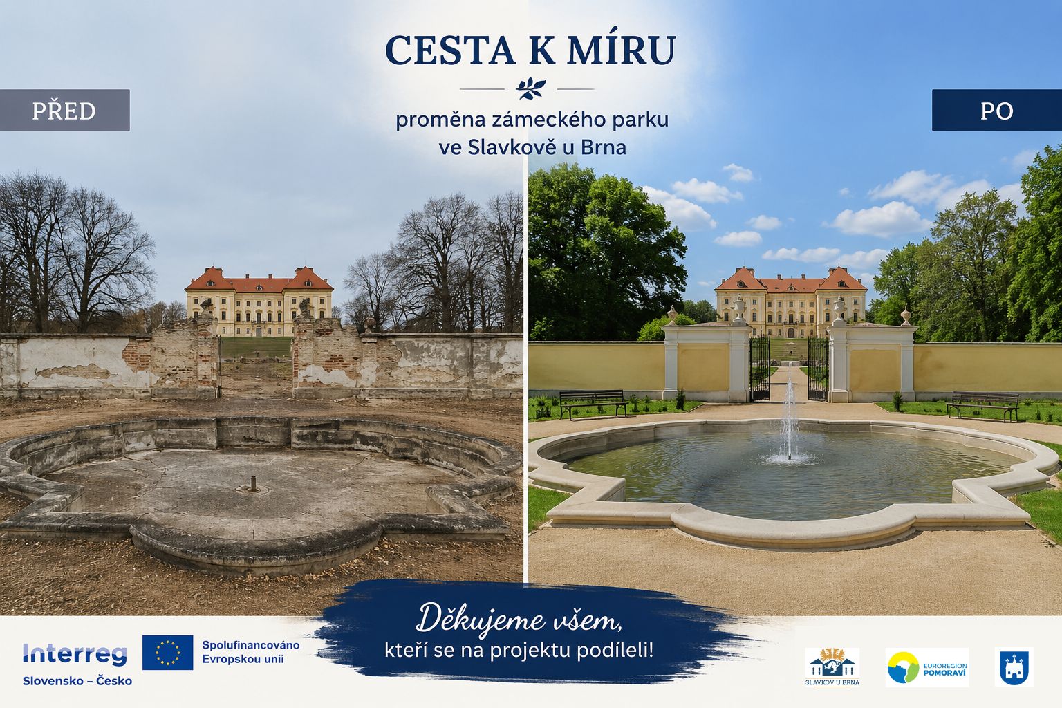 Projekt Cesta k míru úspěšně dokončen. Euroregion Pomoraví sehrál klíčovou roli.